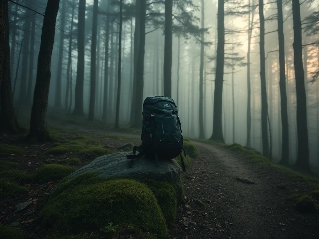 Forest trail representing Walking alone
